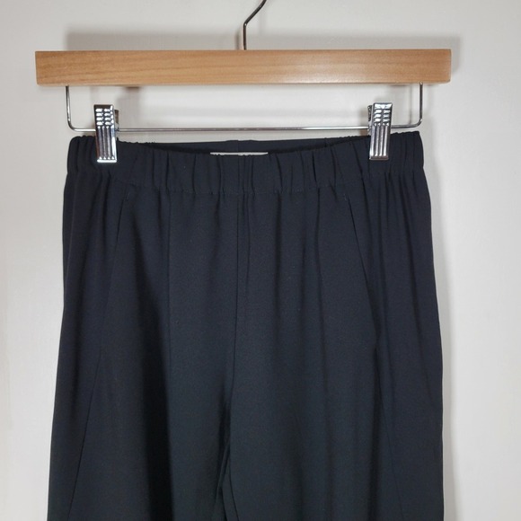 Aritzia Babaton Dexter Japanese Crepe Black High Rise Ankle Pants XS Minimalist - Picture 3 of 7